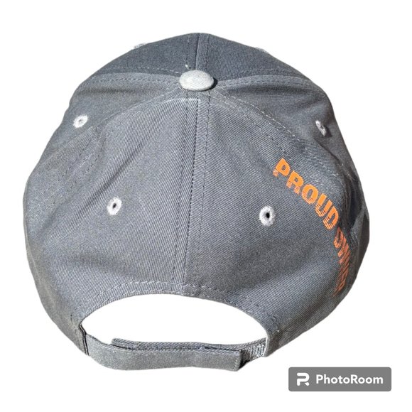 Stihl Hat Cap Strap Back Gray Orange Proud Owner Tools Adjustable Graphic NEW - Picture 7 of 10